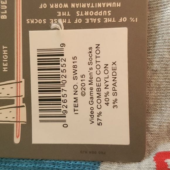 Blue Q socks men's crew size 7-12 - Picture 10 of 10